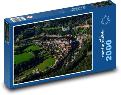 Česká Republika - Rožmberk nad Vltavou - Puzzle 2000 dielikov, rozmer 90x60 cm 