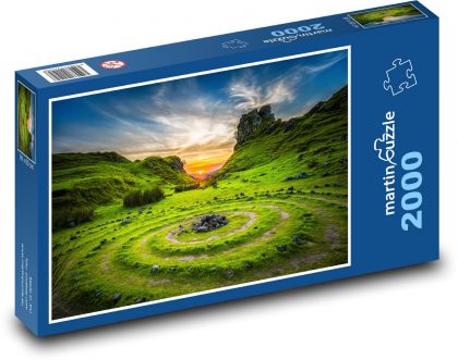 Scotland Skyey Island - Puzzle 2000 elementów, rozmiar 90x60 cm