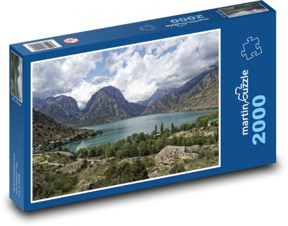 Tadžikistan - hory - Puzzle 2000 dielikov, rozmer 90x60 cm 