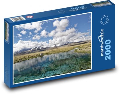Tadžikistan - hory - Puzzle 2000 dielikov, rozmer 90x60 cm 