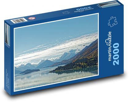 Krajina Nového Zélandu - Puzzle 2000 dielikov, rozmer 90x60 cm 
