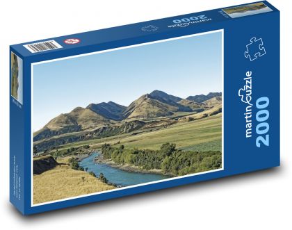 Nový Zéland - příroda - Puzzle 2000 dílků, rozměr 90x60 cm