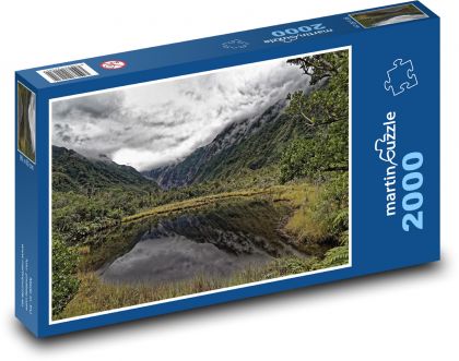 New Zealand - lake - Puzzle 2000 pieces, size 90x60 cm 