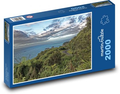 Nový Zéland - zátoka - Puzzle 2000 dílků, rozměr 90x60 cm