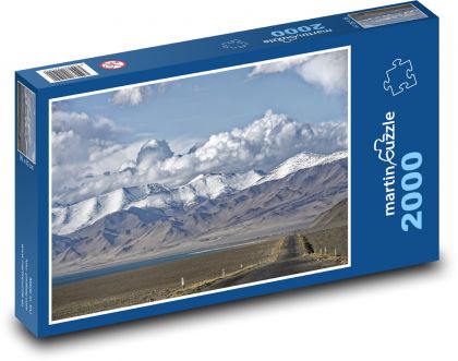 Tádžikistán - hory - Puzzle 2000 dílků, rozměr 90x60 cm
