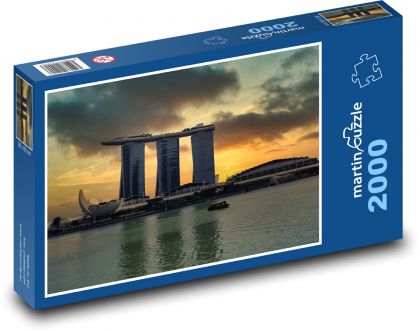 Singapur - Marina Bay - Puzzle 2000 dielikov, rozmer 90x60 cm 
