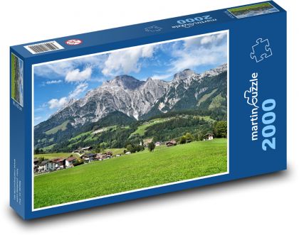 Rakousko - Alpy - Puzzle 2000 dílků, rozměr 90x60 cm