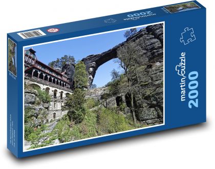 Brama Pravčicka - Czechy - Puzzle 2000 elementów, rozmiar 90x60 cm