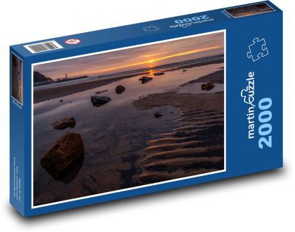 Západ slnka nad zálivom - Puzzle 2000 dielikov, rozmer 90x60 cm 