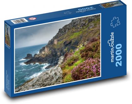 Cliff, sea, castle - Puzzle 2000 pieces, size 90x60 cm 