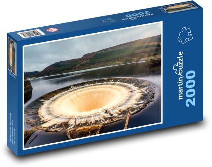 Přehrada Ladybowder - Anglie - puzzle 2000 dílků