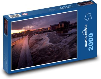 Pobřeží Castleford - Anglie - puzzle 2000 dílků