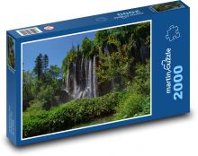 Chorvátsko - Plitvice Puzzle 2000 dielikov - 90 x 60 cm