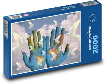 Svět, harmonie, mír - Puzzle 2000 dílků, rozměr 90x60 cm