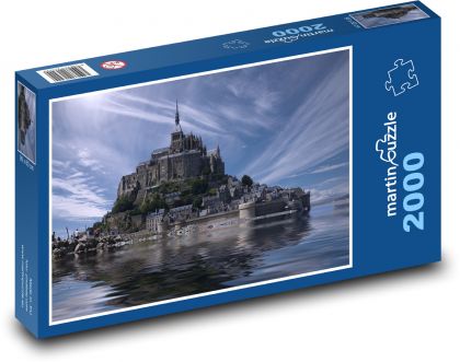 Francie - Mont Saint Michel  - Puzzle 2000 dílků, rozměr 90x60 cm