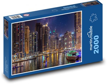 Dubaj - marina - Puzzle 2000 dílků, rozměr 90x60 cm