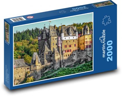 Německo - hrad Eltz - Puzzle 2000 dílků, rozměr 90x60 cm