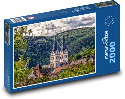 Germany, church, forest - Puzzle 2000 pieces, size 90x60 cm 