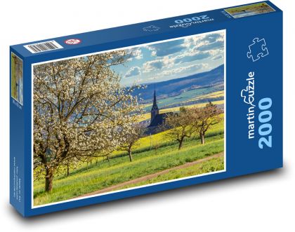 Kvitnúce stromy - Puzzle 2000 dielikov, rozmer 90x60 cm 