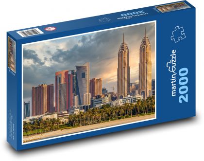 Dubaj - architektura - Puzzle 2000 dílků, rozměr 90x60 cm