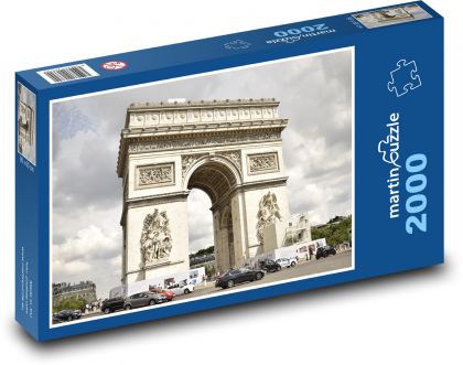 Francie, Vítězný oblouk - Puzzle 2000 dílků, rozměr 90x60 cm