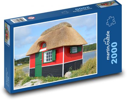 Beach house in Denmark - Puzzle 2000 pieces, size 90x60 cm 