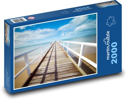 Niekończące się molo na morzu - Puzzle 2000 elementów, rozmiar 90x60 cm