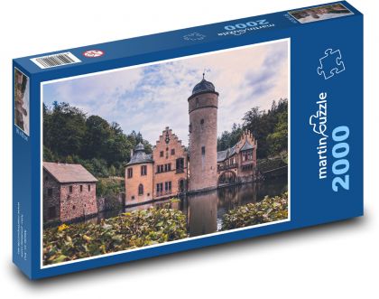 Romantický zámok na vode - Puzzle 2000 dielikov, rozmer 90x60 cm 