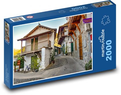 Zabytkowe domy - Cypr, Kalopanayiotis - Puzzle 2000 elementów, rozmiar 90x60 cm