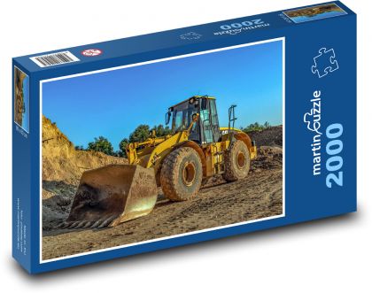 Dozer s radlicou - Puzzle 2000 dielikov, rozmer 90x60 cm 