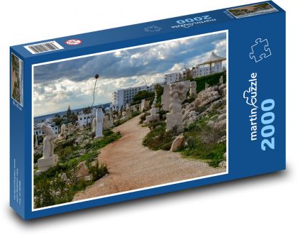 Sochy lemující cestu, Kypr - puzzle 2000 dílků