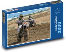 Motokros, motorky, blato Puzzle 2000 dielikov - 90 x 60 cm