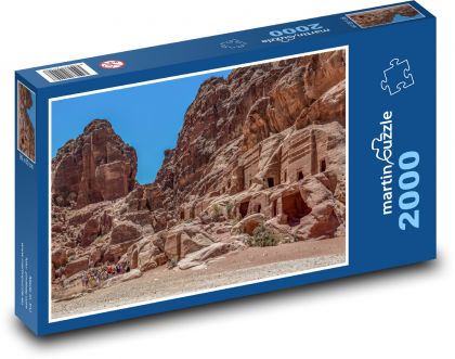 Jordánsko - Petra - Puzzle 2000 dílků, rozměr 90x60 cm