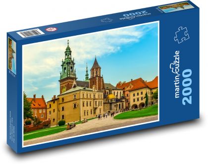 Kráľovský hrad Wawel v Krakove, Poľsko - Puzzle 2000 dielikov, rozmer 90x60 cm 