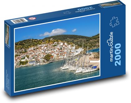 Řecký ostrov Skopelos - puzzle 2000 dílků