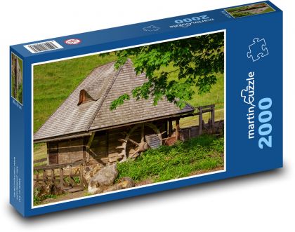 Wassermühle aus Holz - Puzzle - 2000 Teile