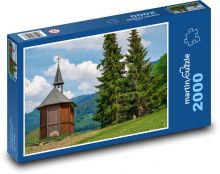 Horská kaplička v Alpách Puzzle 2000 dílků - 90 x 60 cm