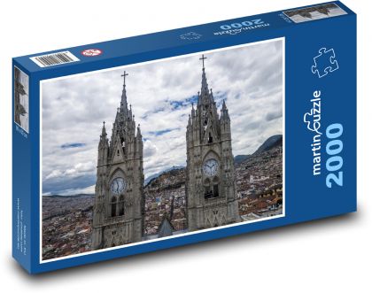 Bazilika Quito - Ekvádor - puzzle 2000 dílků