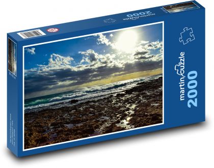 Skalnaté pobřeží - Puzzle 2000 dílků, rozměr 90x60 cm