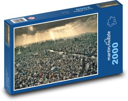 Wolkenkratzer in der Stadt - Puzzle - 2000 Teile