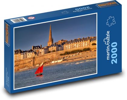 Francie - Saint-Malo - Puzzle 2000 dílků, rozměr 90x60 cm