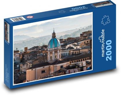 Itálie, město, architektura - Puzzle 2000 dílků, rozměr 90x60 cm