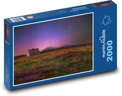 Zářící hvězdná obloha - puzzle 2000 dílků