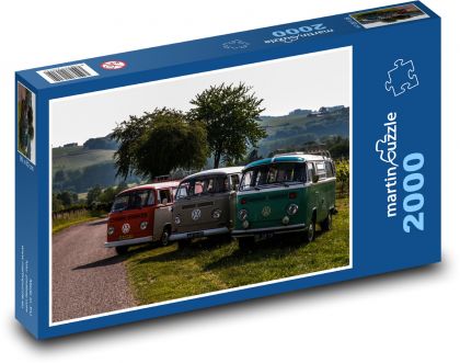VW bus - retro - Puzzle 2000 pieces, size 90x60 cm 