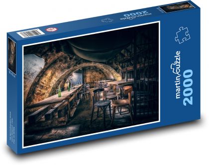 Opustená vínna pivnica - Puzzle 2000 dielikov, rozmer 90x60 cm 