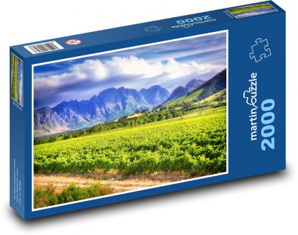 Mountains above the valley - Puzzle 2000 pieces, size 90x60 cm 