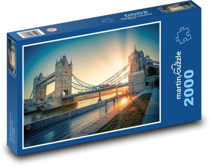 Tower Bridge, Anglia - Puzzle 2000 elementów, rozmiar 90x60 cm