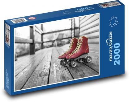 Rolki - Puzzle 2000 elementów, rozmiar 90x60 cm