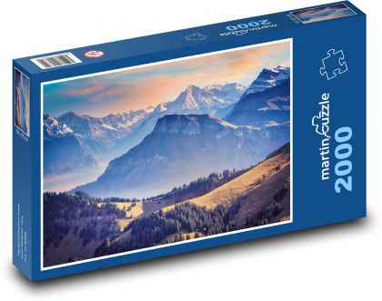 Horská krajina - puzzle 2000 dílků
