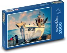 rybársky čln Puzzle 2000 dielikov - 90 x 60 cm